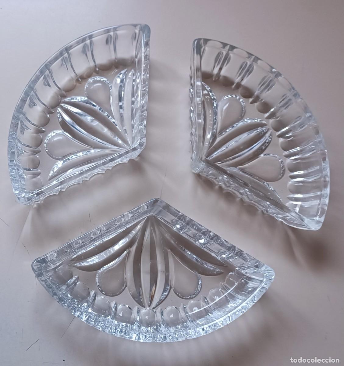 Antig&uuml;edades: Platos para aperitivos de cristal. - Foto 4