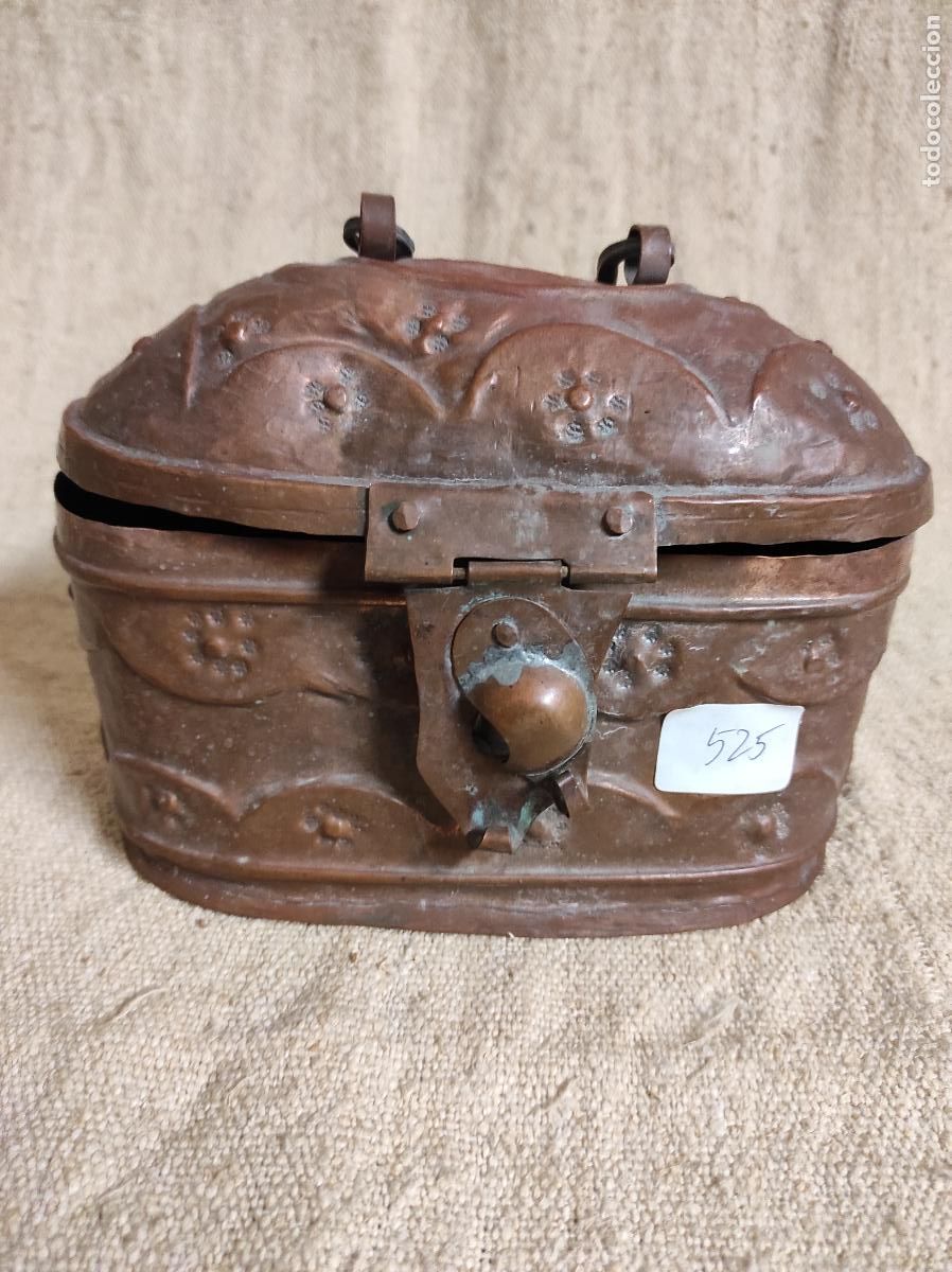 Antig&uuml;edades: cuenco cubo caldero de cobre caja - Foto 3