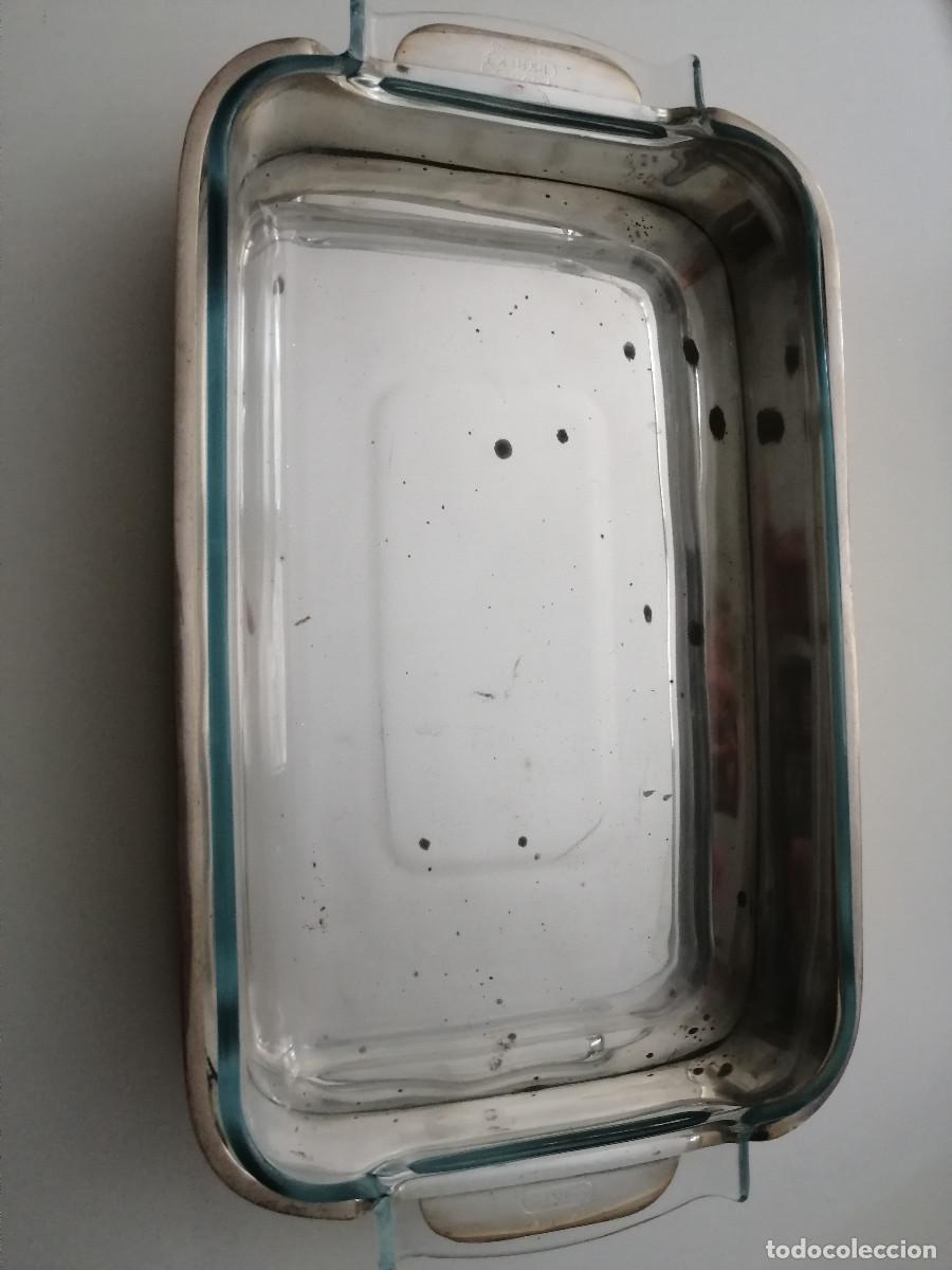 Antig&uuml;edades: BANDEJA ALPACA CON FUENTE PIREX - Foto 3