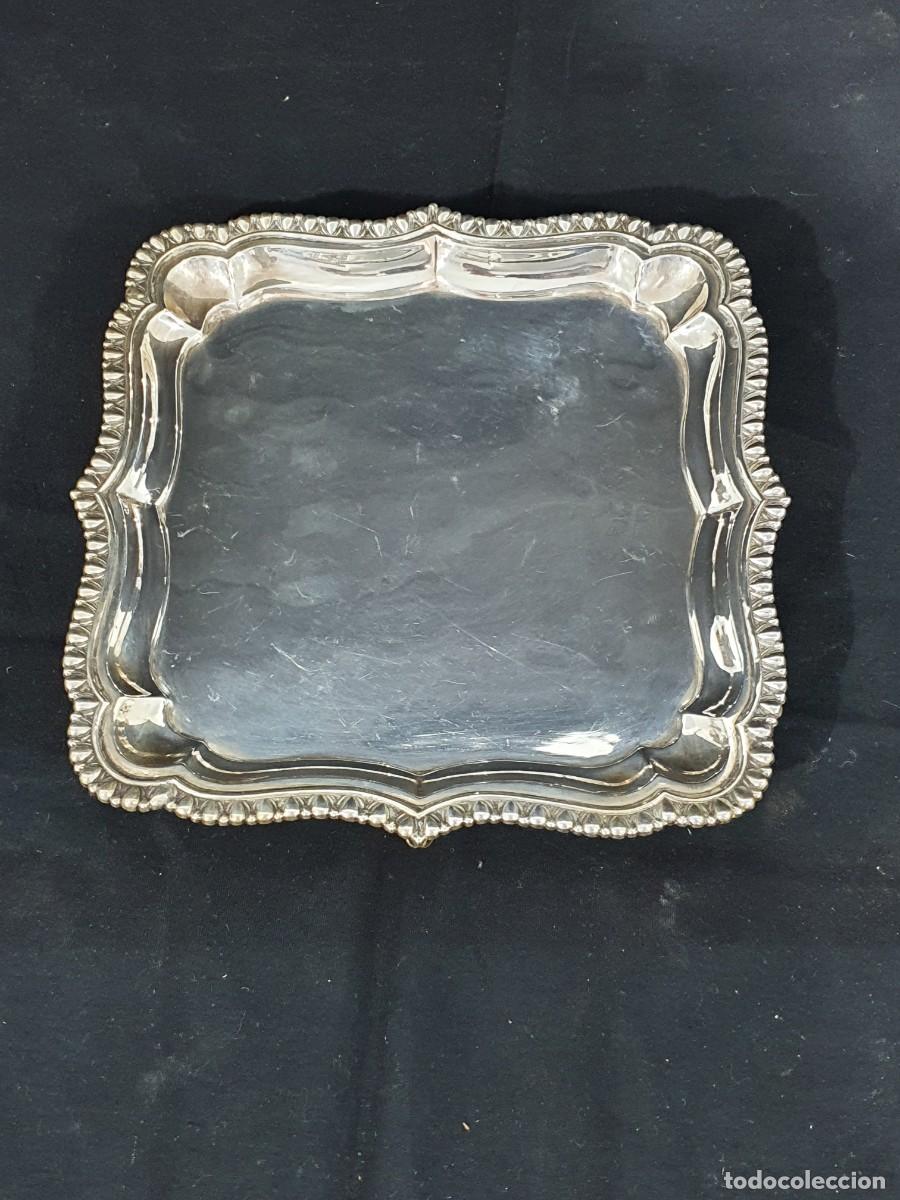 Antig&uuml;edades: Antigua Bandeja de plata - Foto 1