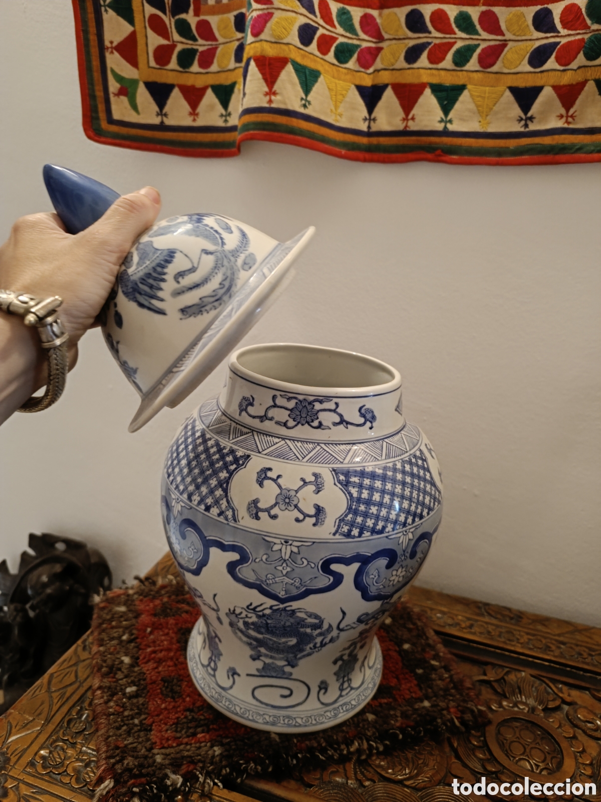 Antig&uuml;edades: Jarr&oacute;n chino porcelana - Foto 5