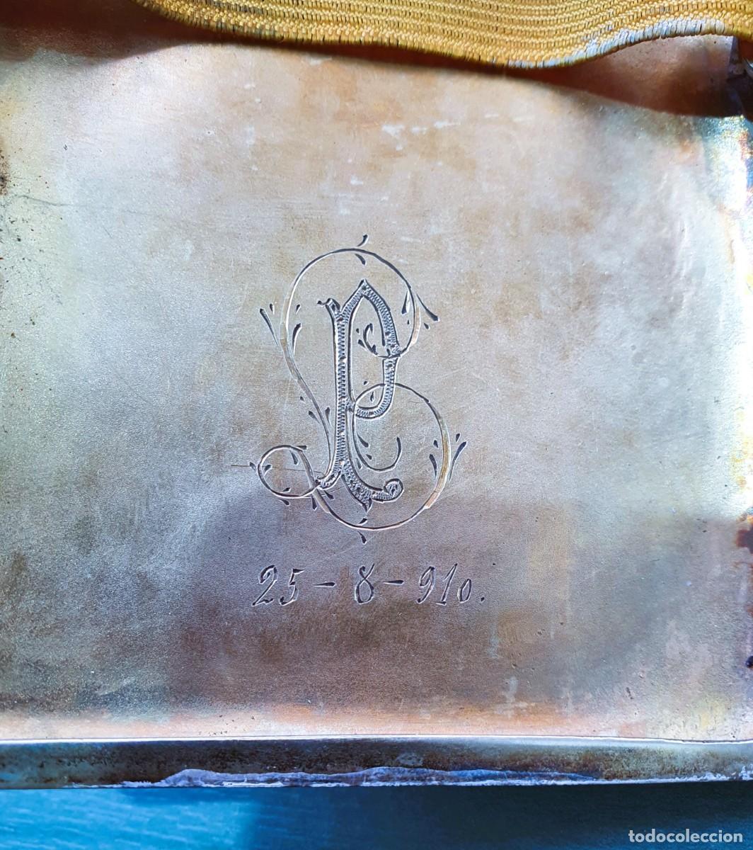 Antig&uuml;edades: Antigua pitillera de plata - Foto 2