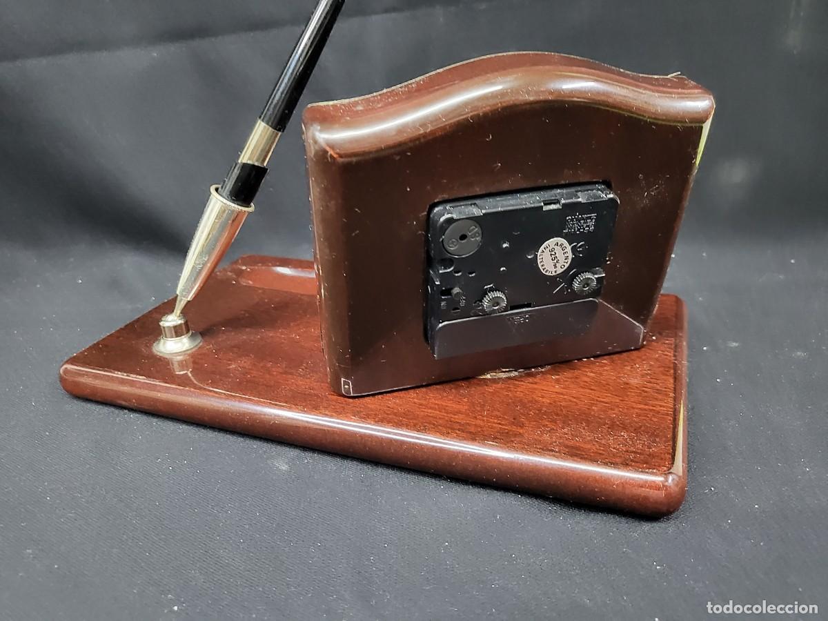 Antig&uuml;edades: CONJUNTO DE ESCRITORIO , MADERA Y PLATA - Foto 6