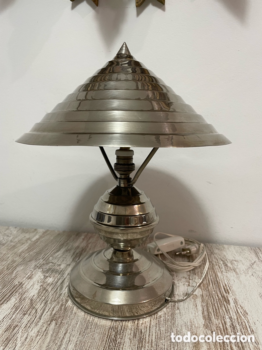 Antig&uuml;edades: L&Aacute;MPARA SOBREMESA ART-DECO - Foto 5