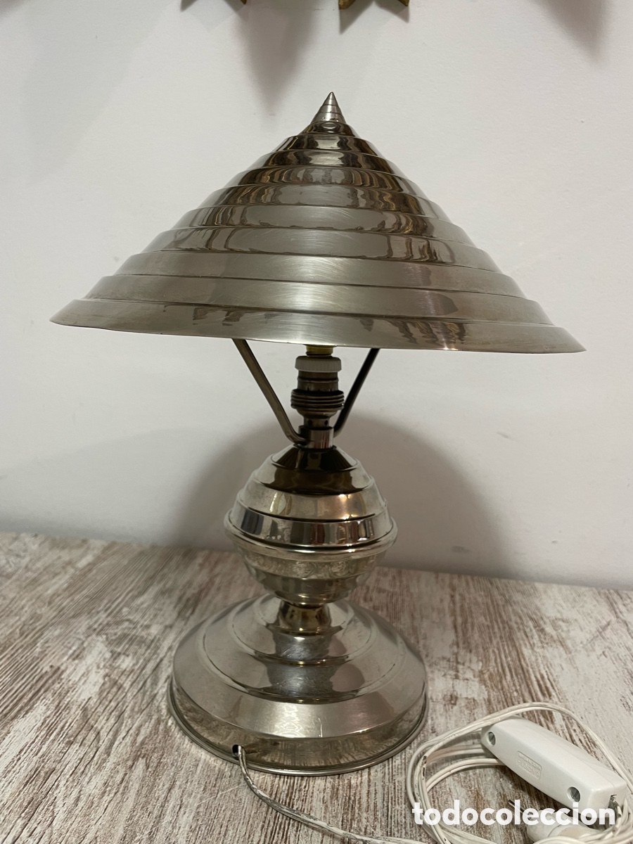 Antig&uuml;edades: L&Aacute;MPARA SOBREMESA ART-DECO - Foto 6