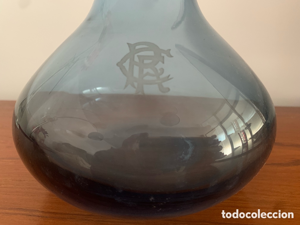 Antig&uuml;edades: Antigua botella-decantador Azul - Foto 2