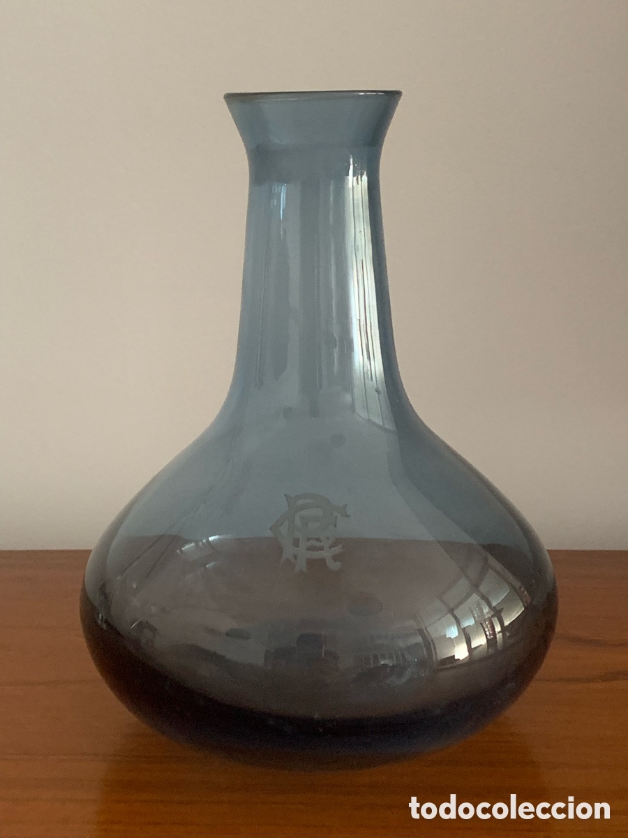 Antig&uuml;edades: Antigua botella-decantador Azul - Foto 5