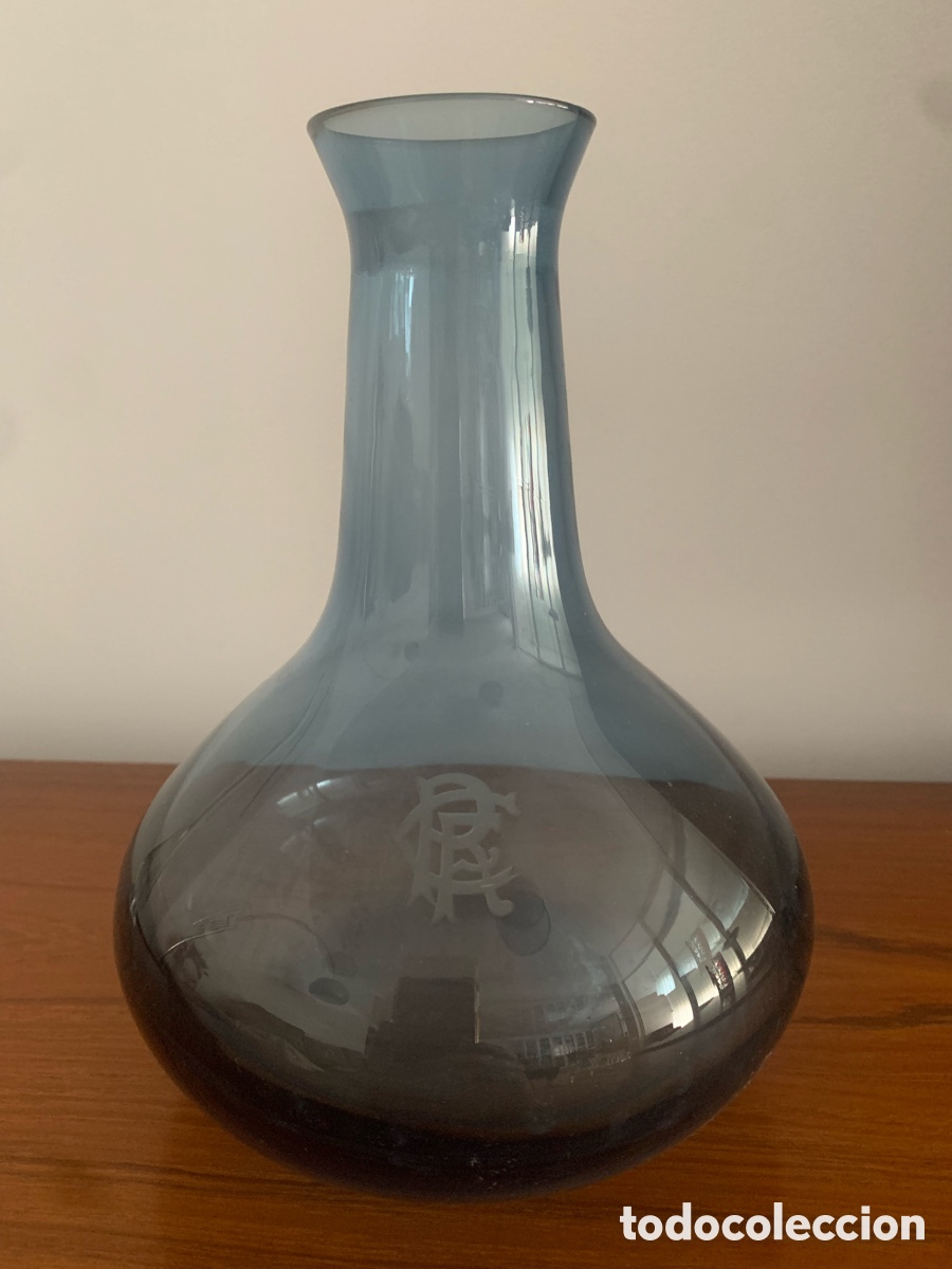 Antig&uuml;edades: Antigua botella-decantador Azul - Foto 1