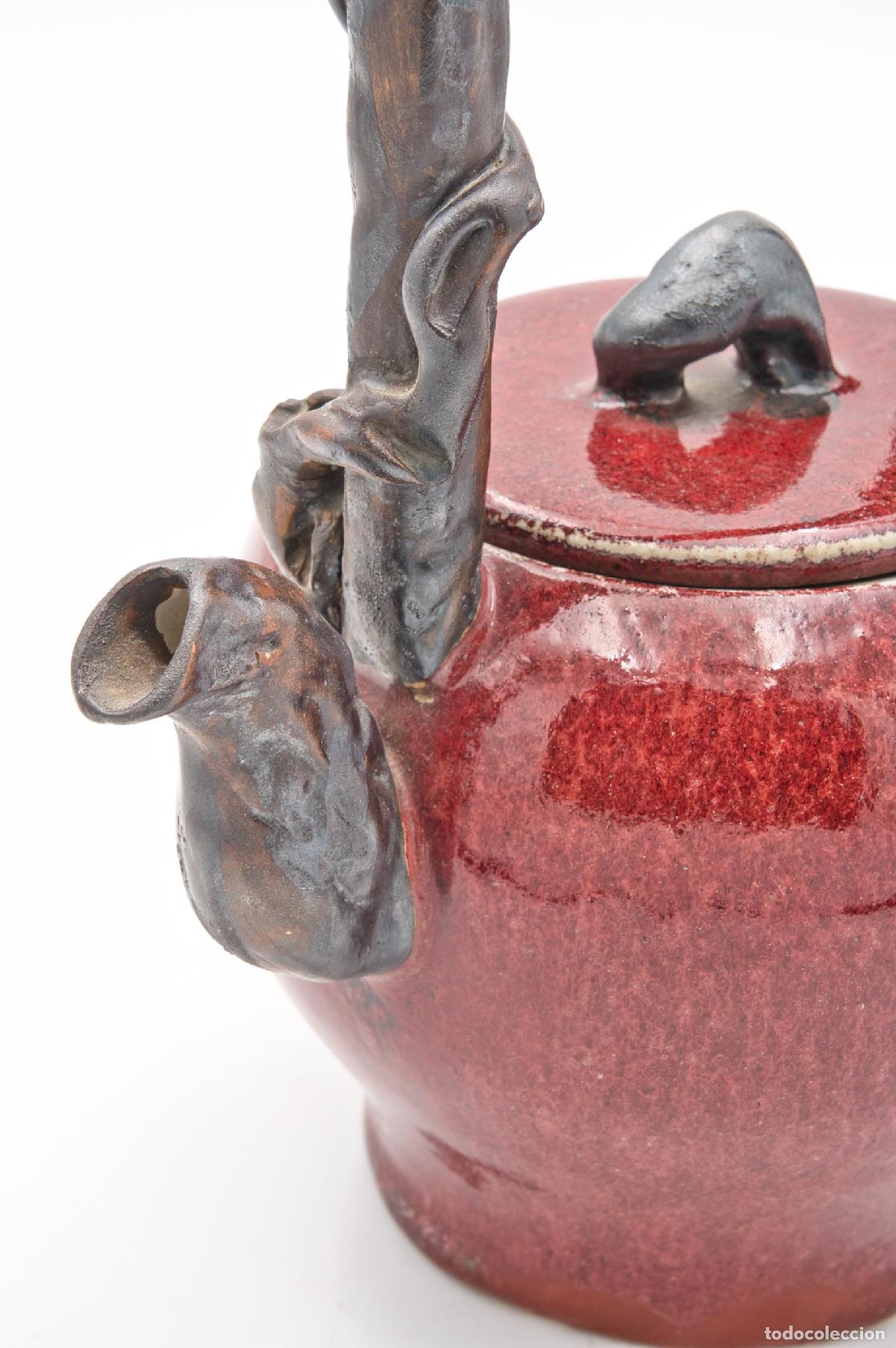 Antig&uuml;edades: Tetera de cer&aacute;mica roja - Foto 8