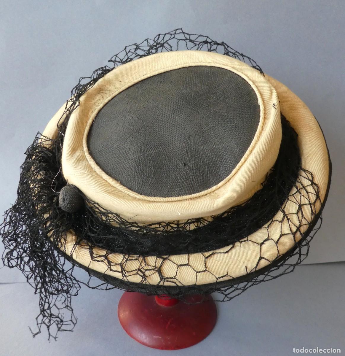 Antig&uuml;edades: ANTIGUO SOMBRERO PARA MUJER - Foto 8