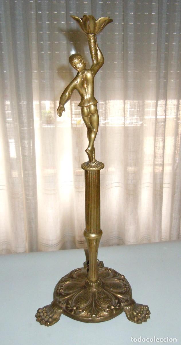 Antig&uuml;edades: Figura de bronce alto 55cm - Foto 2
