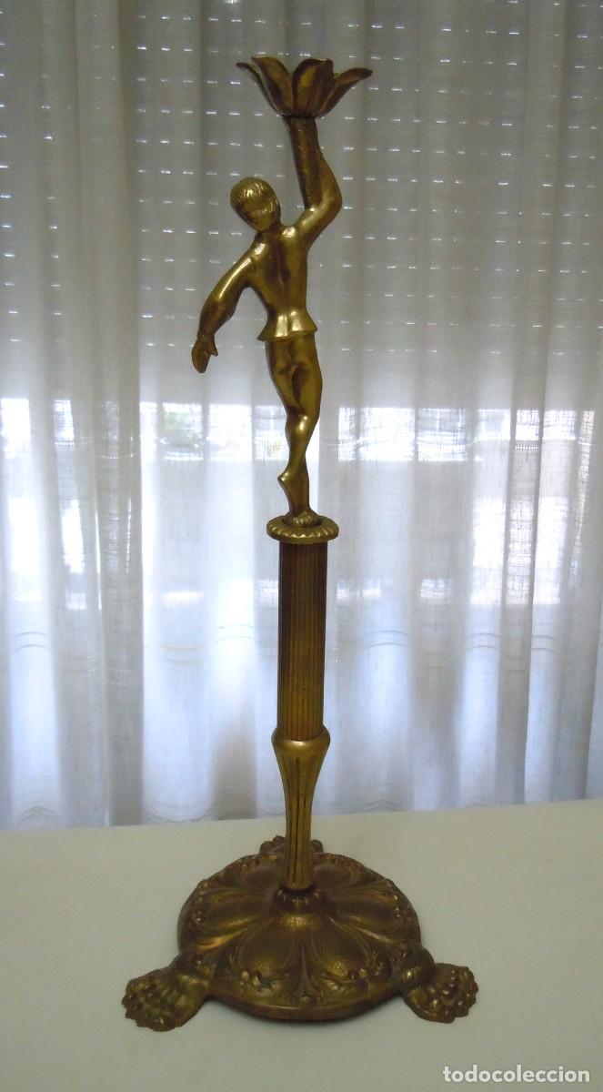 Antig&uuml;edades: Figura de bronce alto 55cm - Foto 7