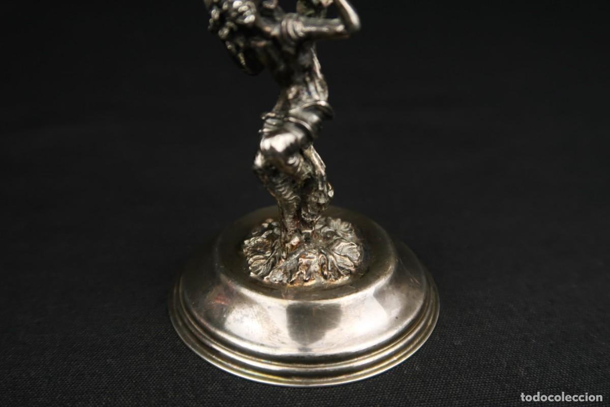 Antig&uuml;edades: Antigua Copa de Metal Plateado - Foto 10