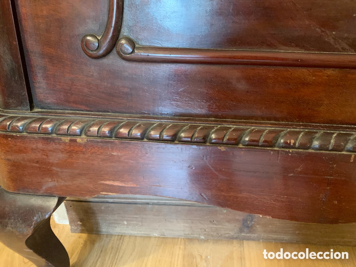 Antig&uuml;edades: Cabecero de caoba cama 150cm - Foto 2
