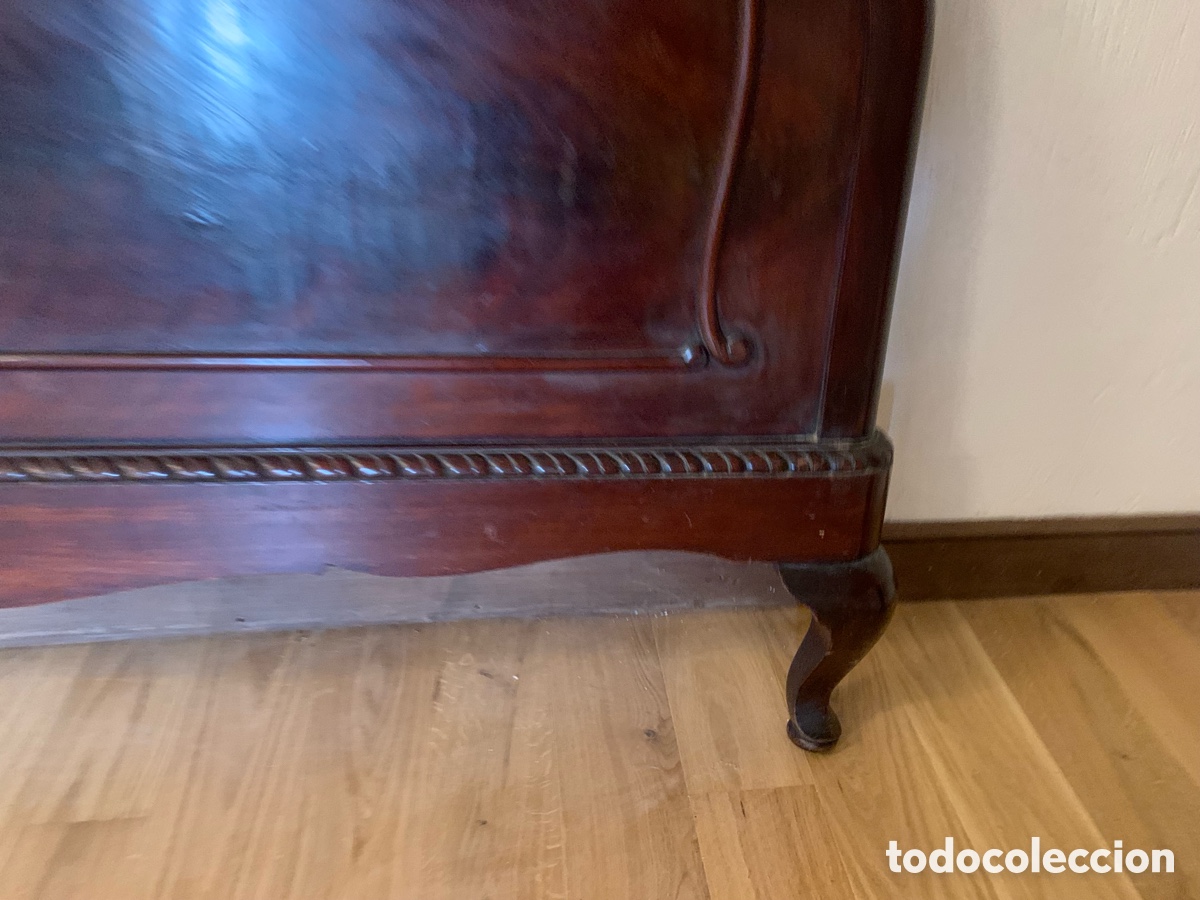 Antig&uuml;edades: Cabecero de caoba cama 150cm - Foto 4