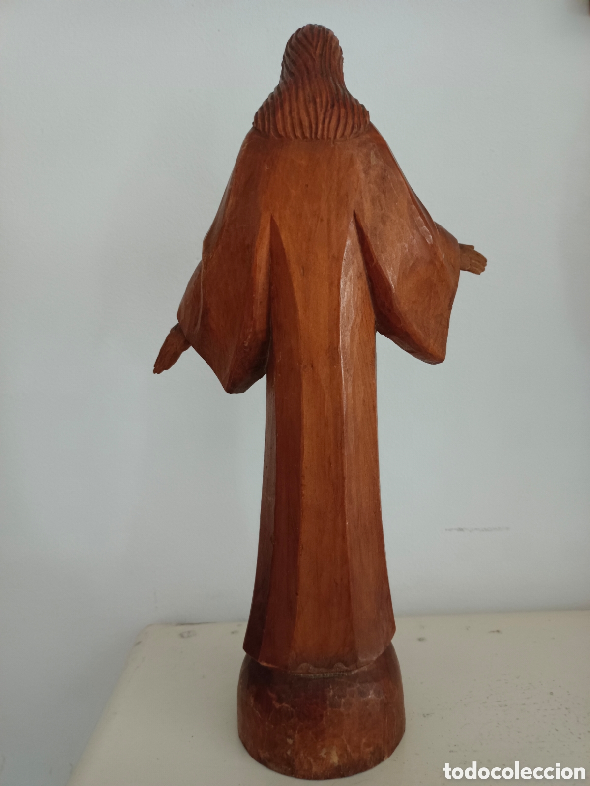 Antig&uuml;edades: Talla madera Coraz&oacute;n de Jes&uacute;s - Foto 2