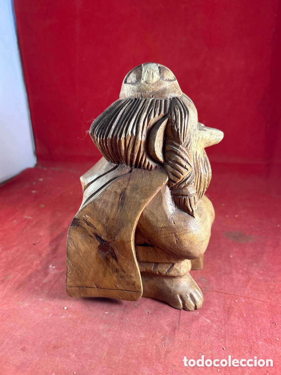 Antig&uuml;edades: ENANO TALLA DE MADERA - Foto 2