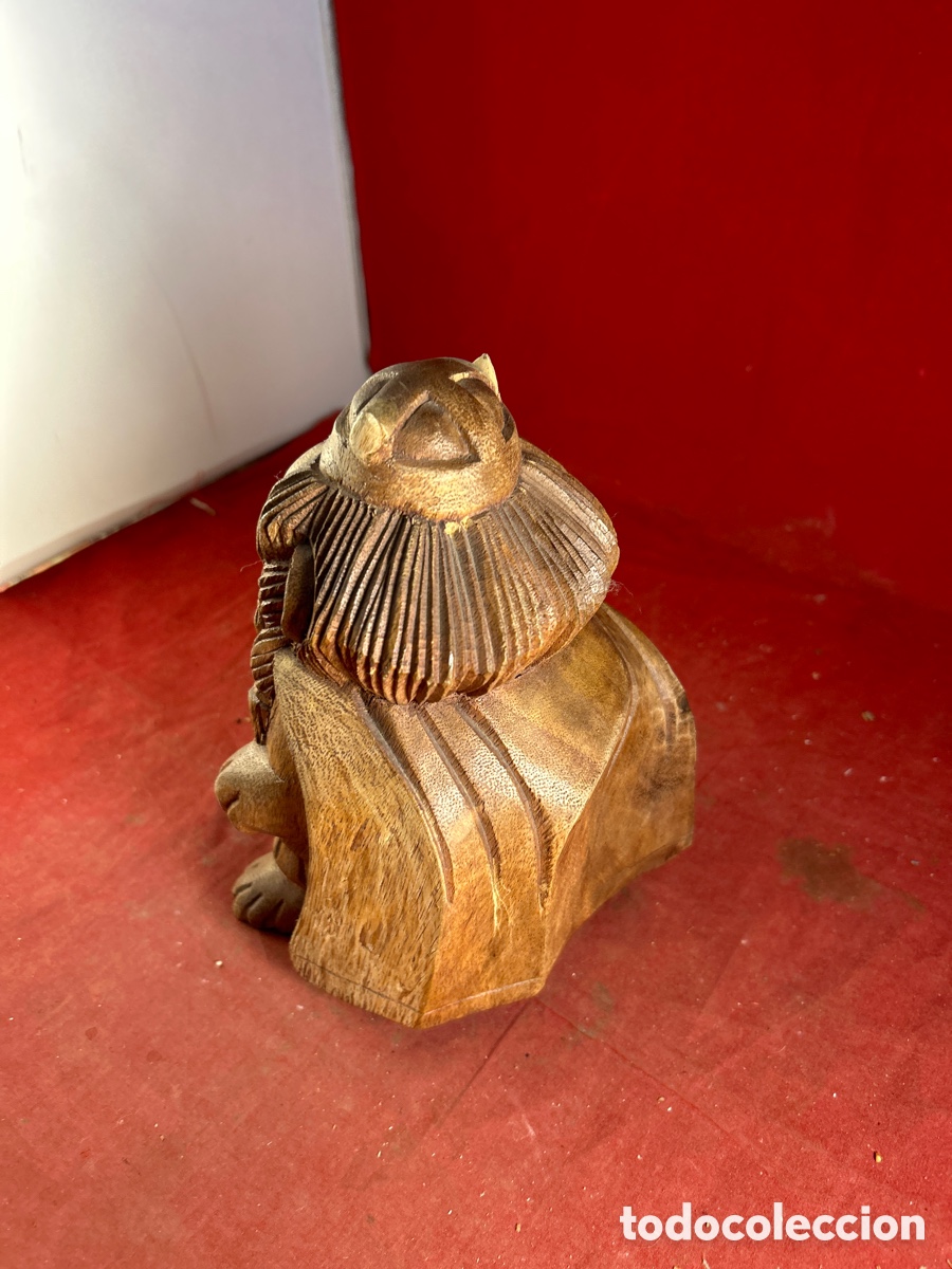 Antig&uuml;edades: ENANO TALLA DE MADERA - Foto 3