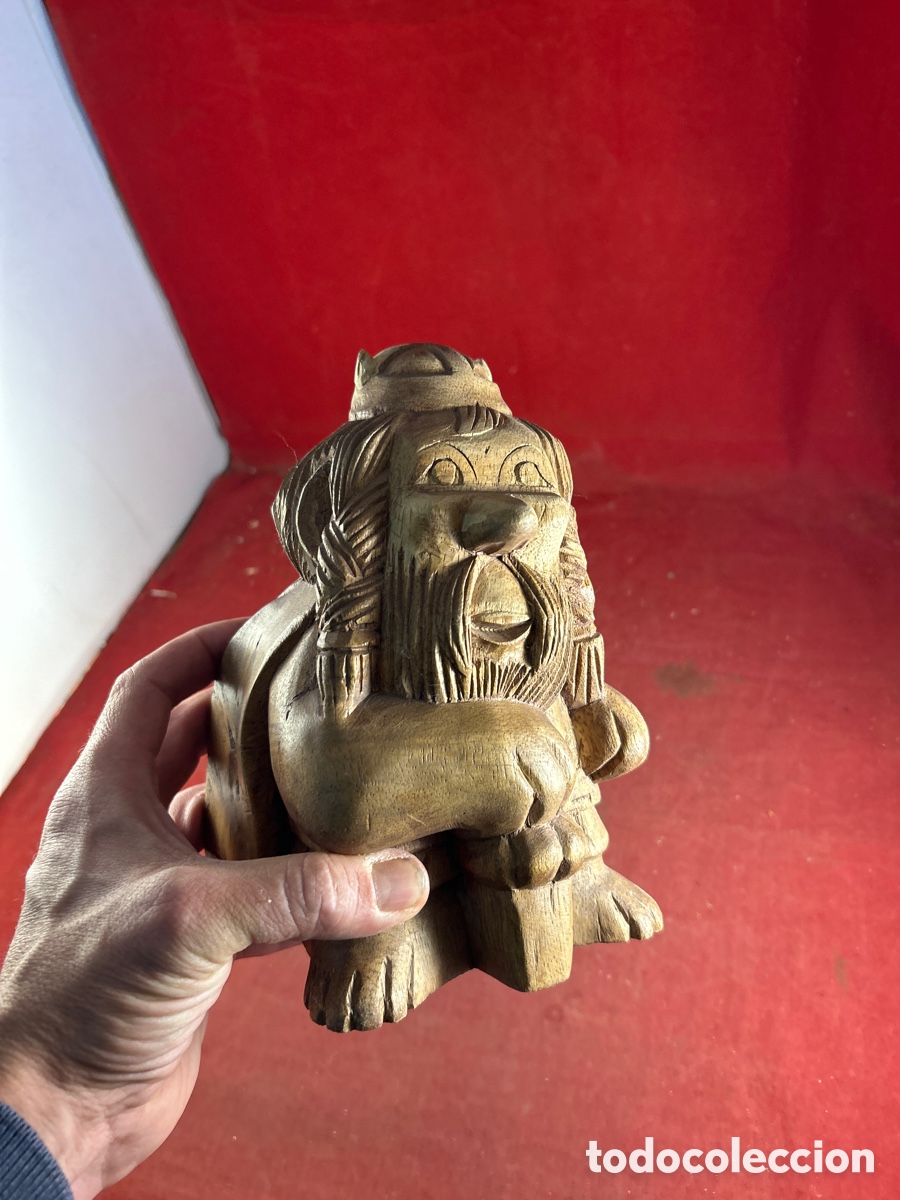 Antig&uuml;edades: ENANO TALLA DE MADERA - Foto 4