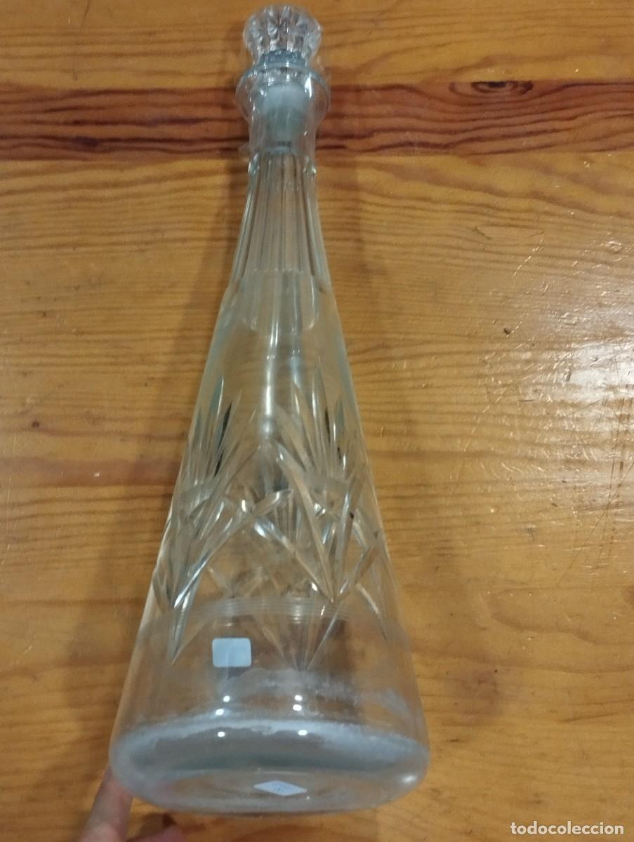 Antig&uuml;edades: BOTELLA DE CRISTAL TALLADO. - Foto 4