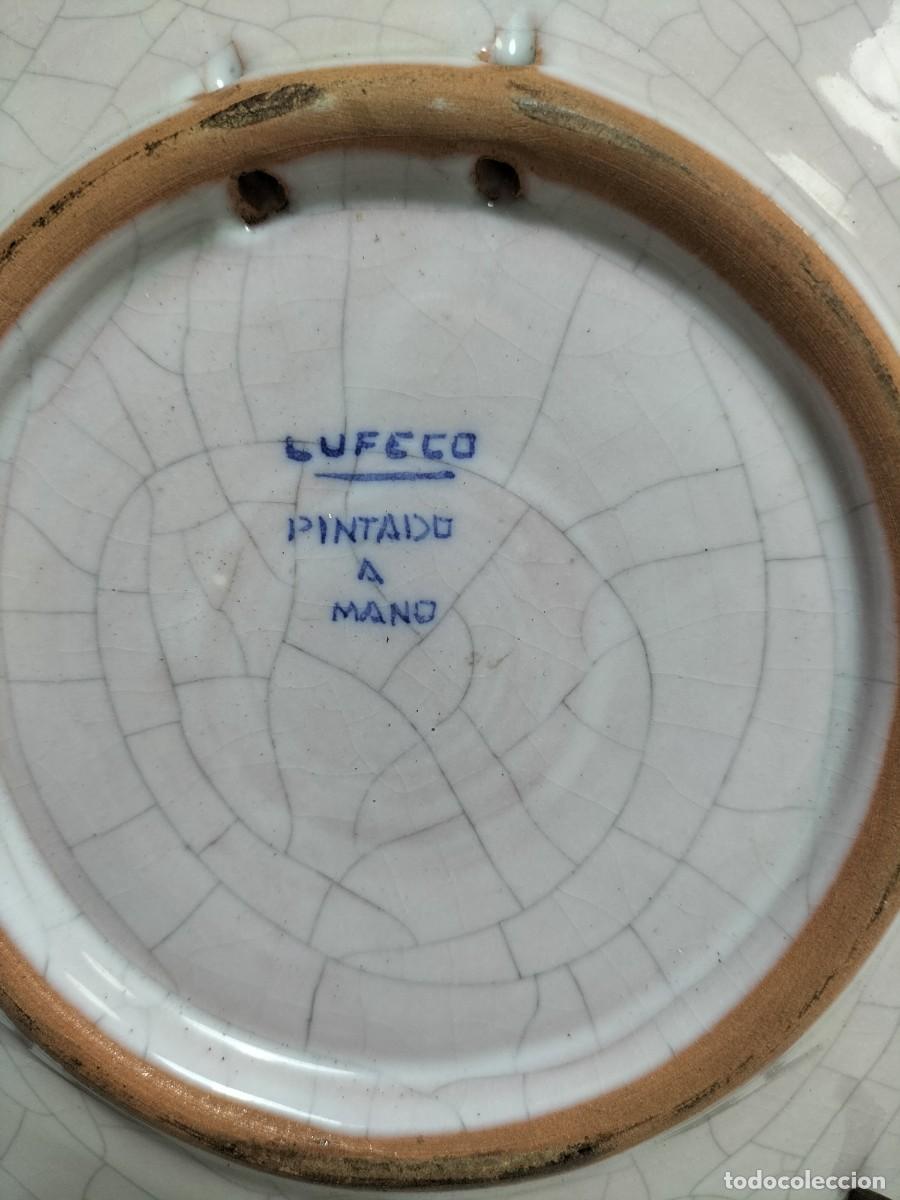 Antig&uuml;edades: PLATO PINTADO A MANO LUFECO - Foto 3