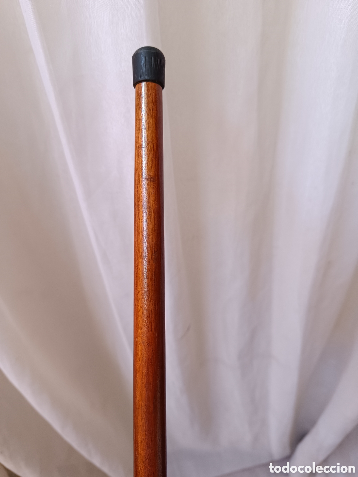 Antig&uuml;edades: Bast&oacute;n de madera con empu&ntilde;adura con forma de perro - Foto 5