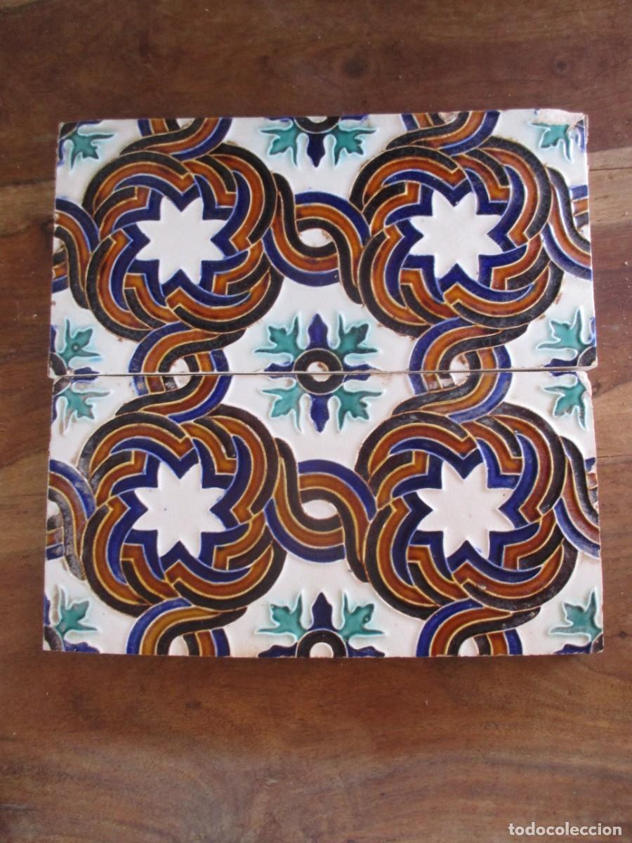 Antig&uuml;edades: Pareja de Azulejos Pickman - Foto 1