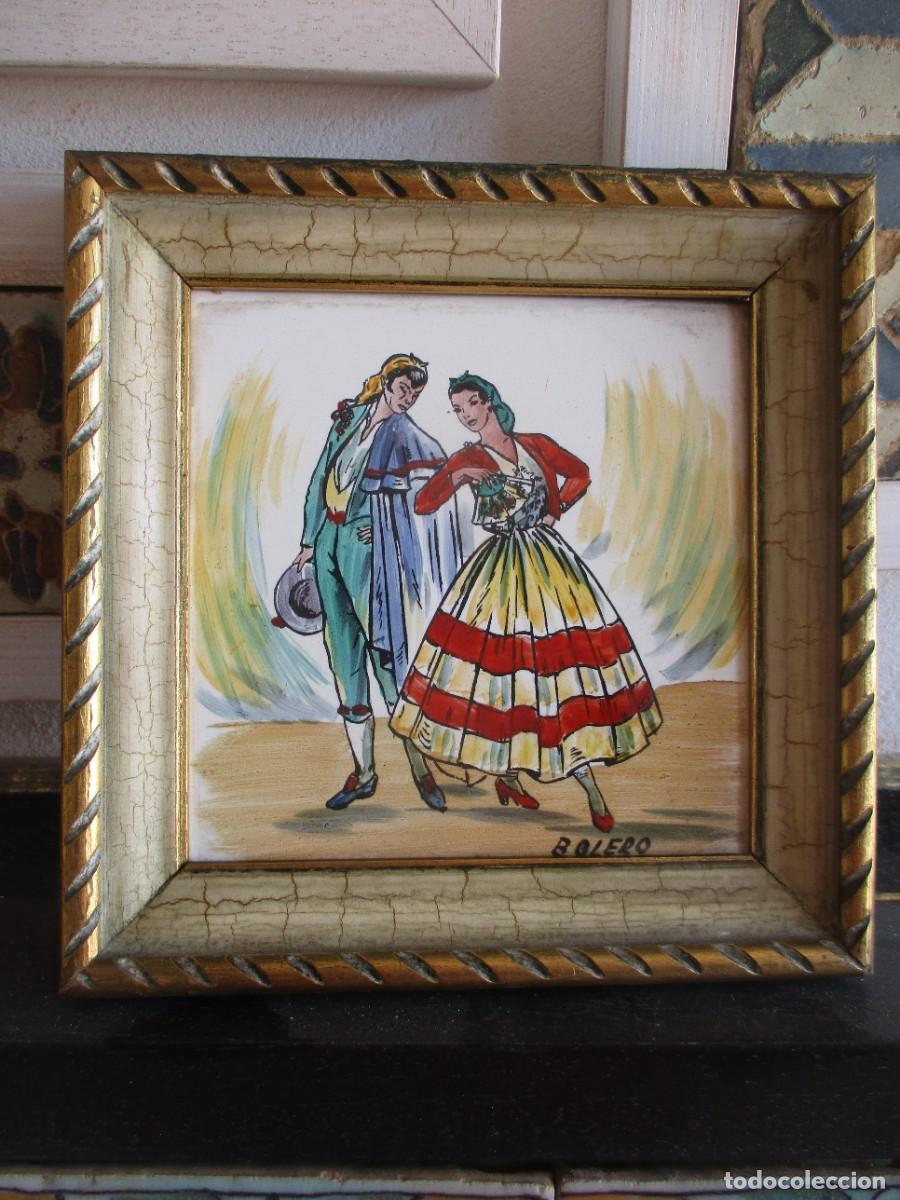 Antig&uuml;edades: Azulejo pintado a mano - Foto 1