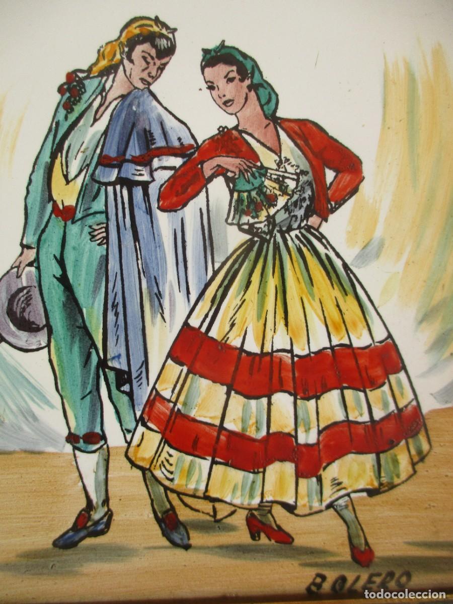 Antig&uuml;edades: Azulejo pintado a mano - Foto 2