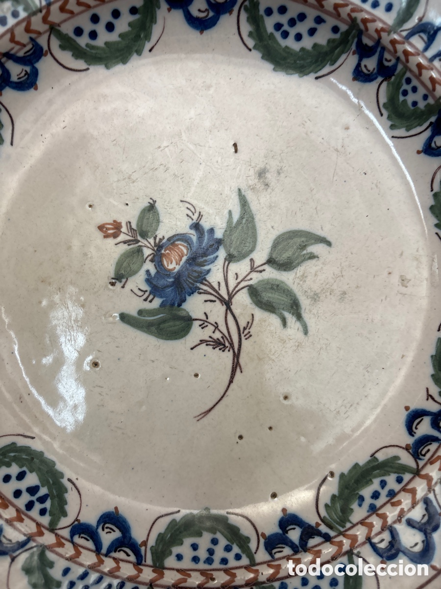 Antig&uuml;edades: Plato Manises, siglo XIX - Foto 3
