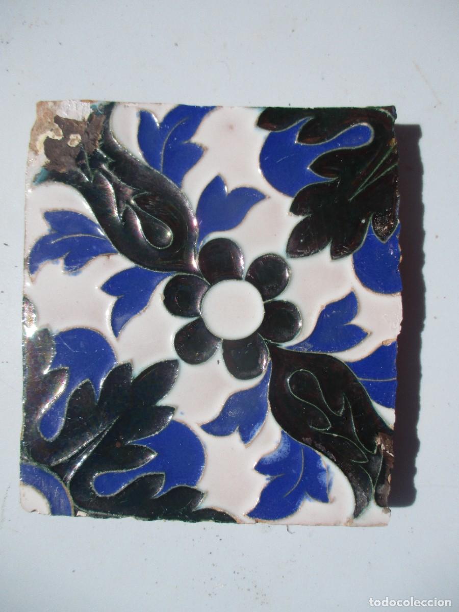 Antig&uuml;edades: Azulejo antiguo de reflejos - Foto 1
