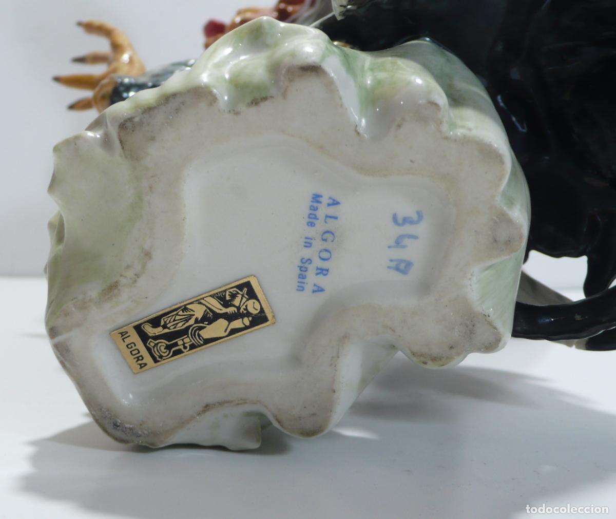 Antig&uuml;edades: GALLO DE PORCELANA ALGORA - Foto 5