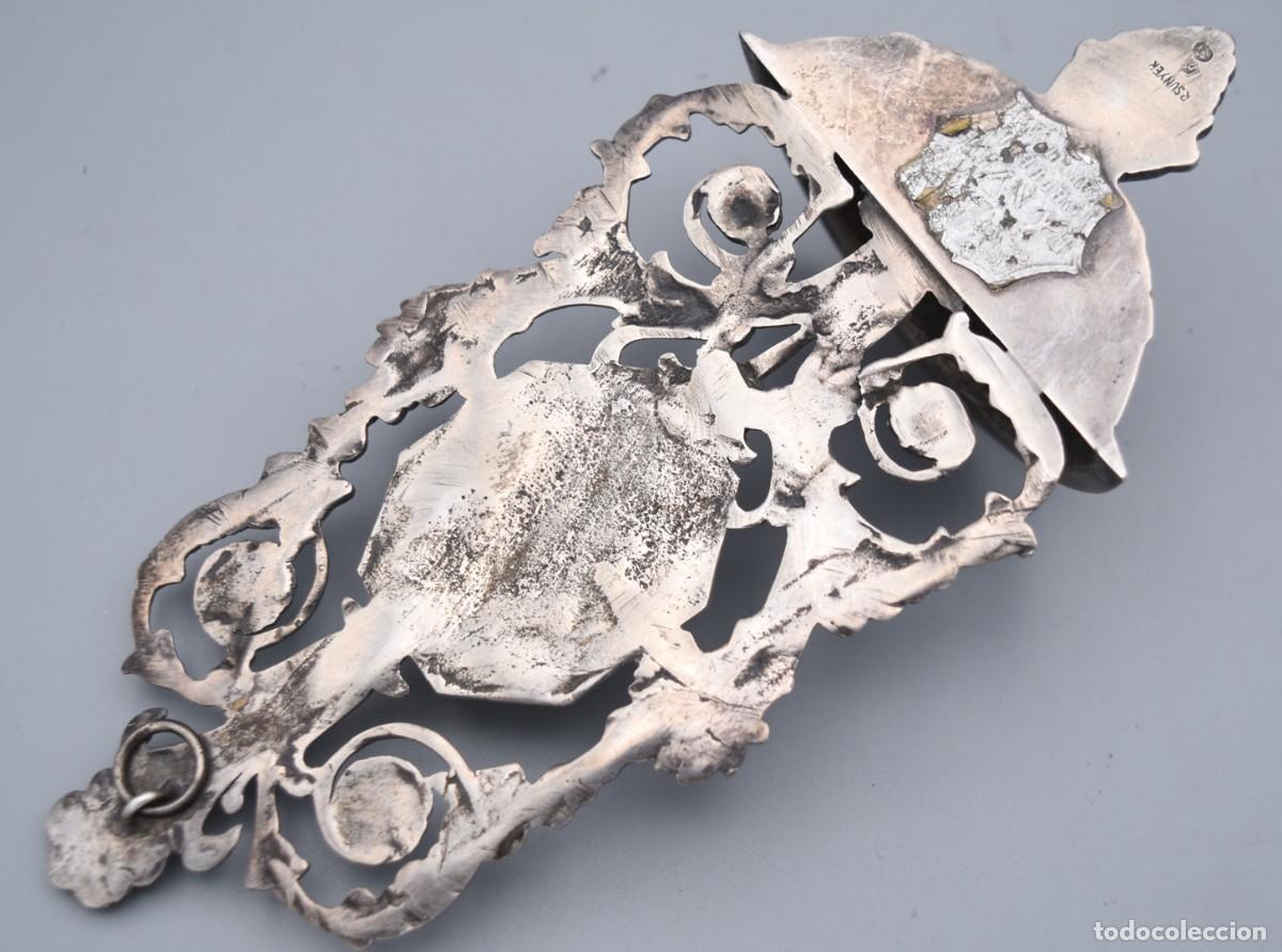 Antig&uuml;edades: Benditera antigua de plata - R. Sunyer - Foto 8