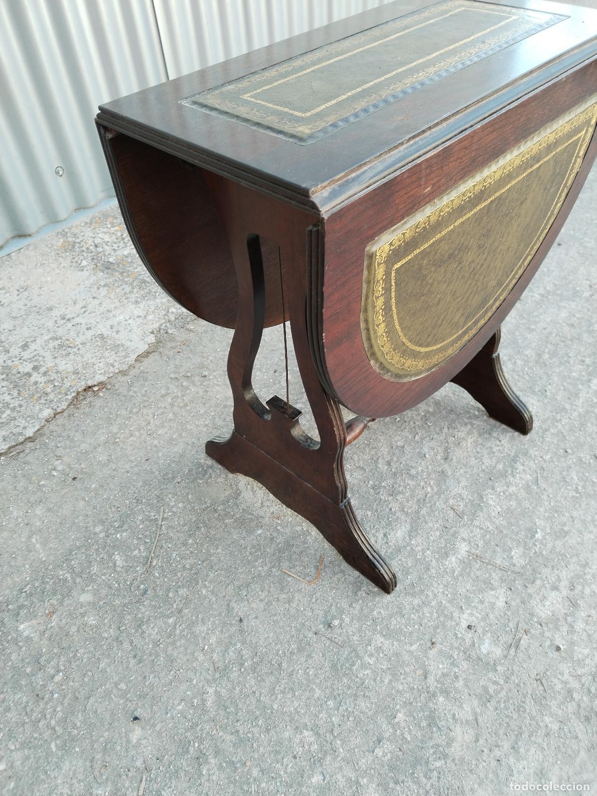 Antig&uuml;edades: mesa peque&ntilde;a de alas - Foto 3