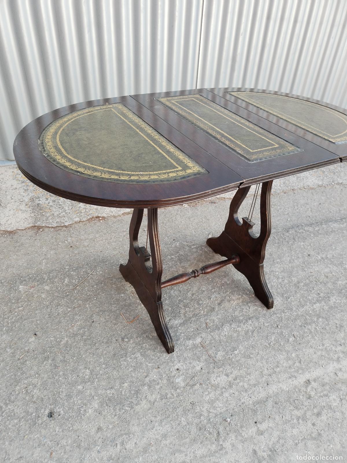Antig&uuml;edades: mesa peque&ntilde;a de alas - Foto 13