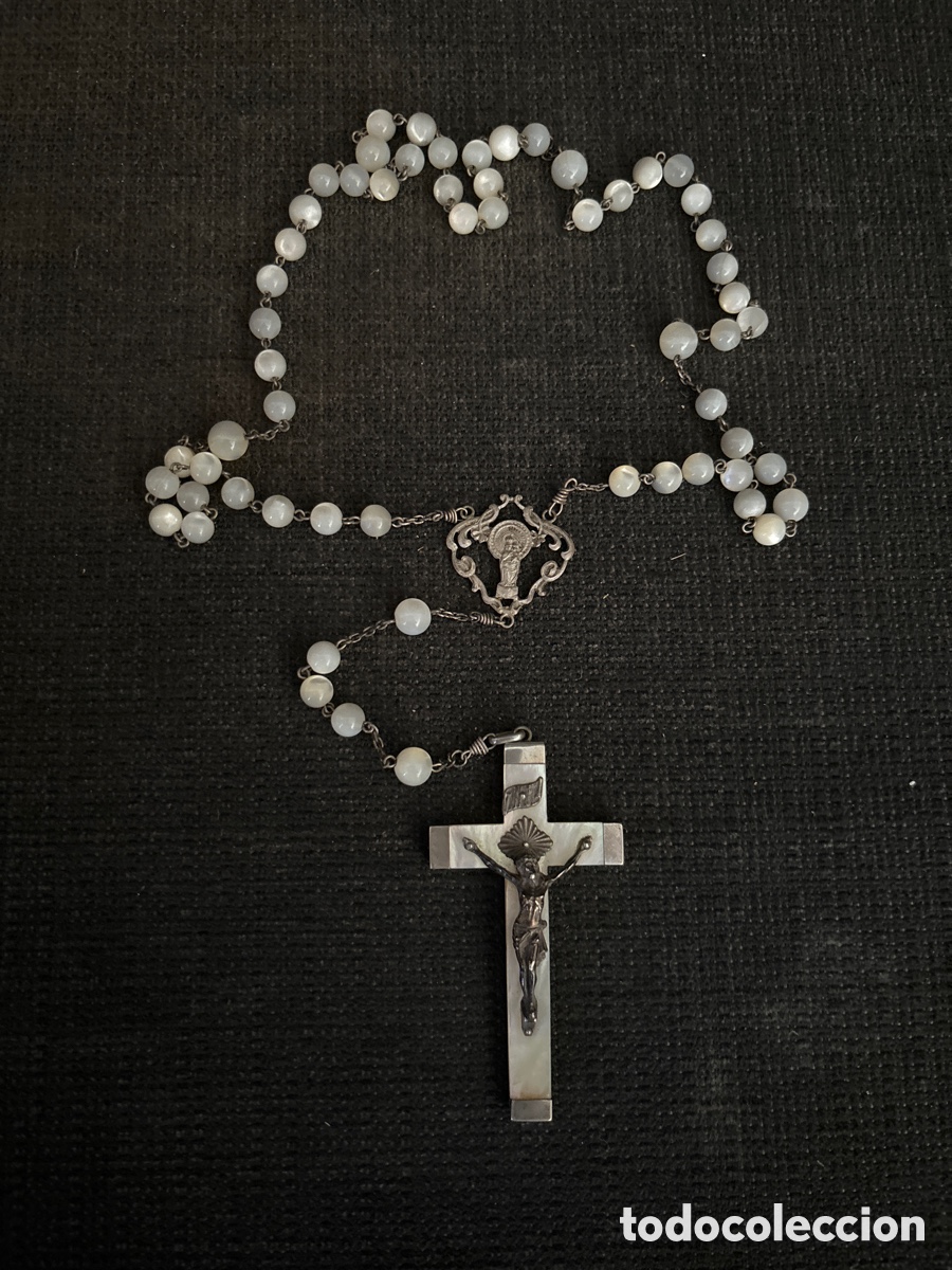 Antig&uuml;edades: Rosario de n&aacute;car y plata - Foto 5