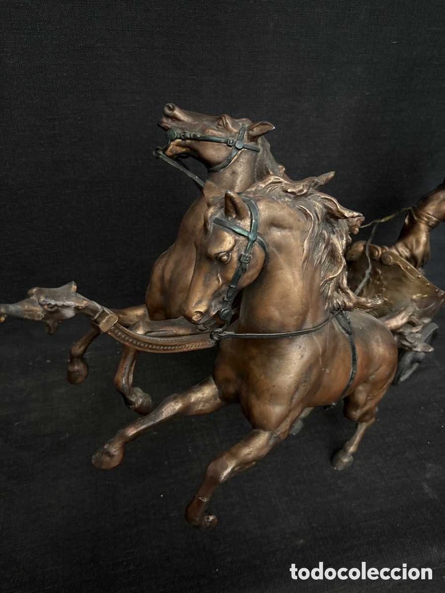 Antig&uuml;edades: Carros grande Romano con caballos - Foto 3