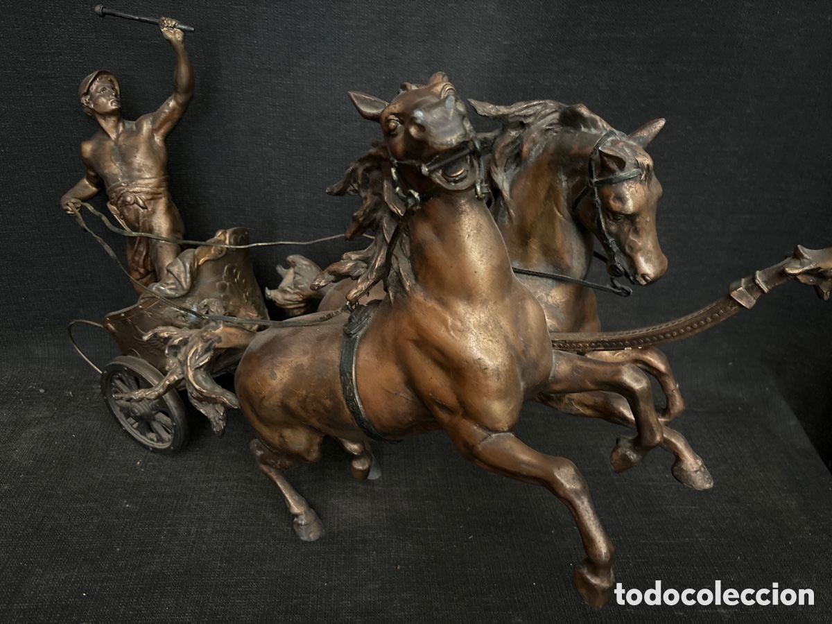 Antig&uuml;edades: Carros grande Romano con caballos - Foto 7