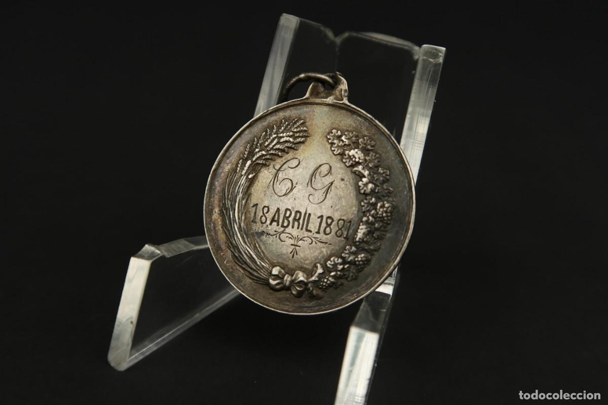 Antig&uuml;edades: Antigua Medalla Religiosa de Plata - Foto 5