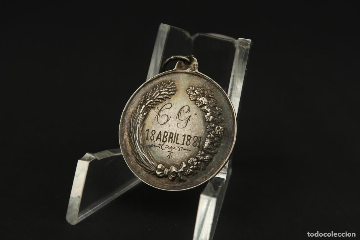 Antig&uuml;edades: Antigua Medalla Religiosa de Plata - Foto 7