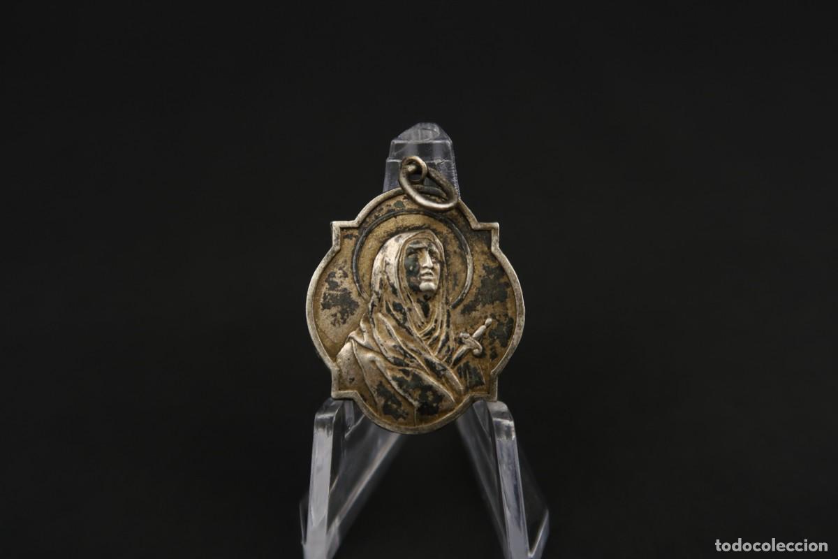 Antig&uuml;edades: Antigua Medalla Religiosa de Plata - Foto 2