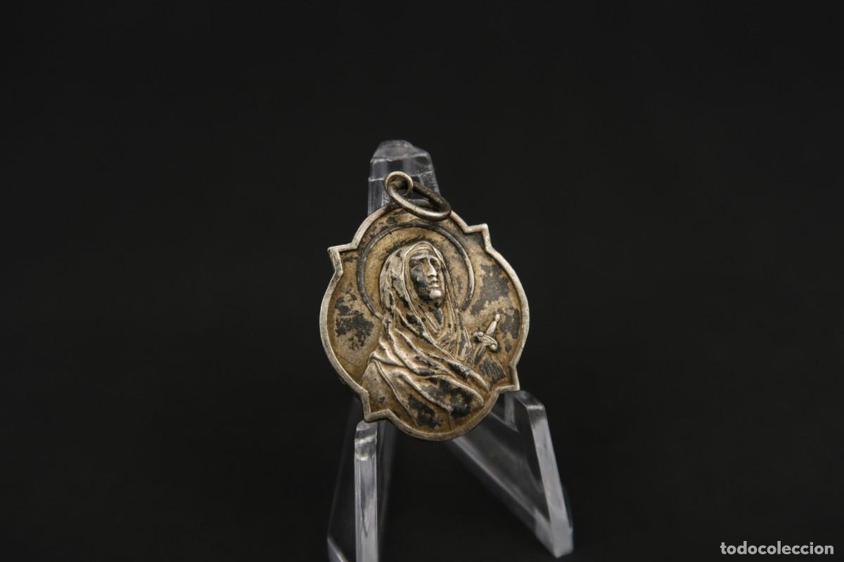 Antig&uuml;edades: Antigua Medalla Religiosa de Plata - Foto 3