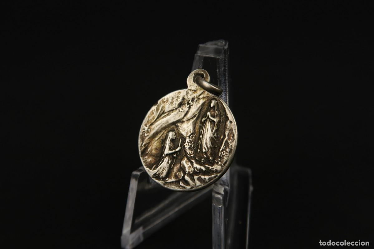 Antig&uuml;edades: Antigua Medalla Religiosa de Plata - Foto 6