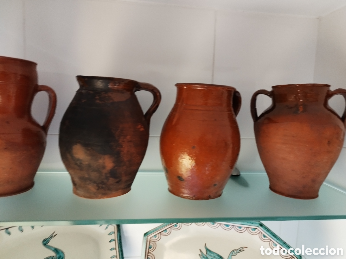 Antig&uuml;edades: Jarras barro a&ntilde;os 40 - Foto 1