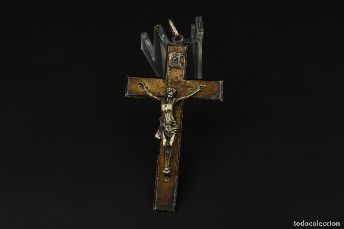 Antig&uuml;edades: Antiguo Crucifijo de Plata - Foto 1