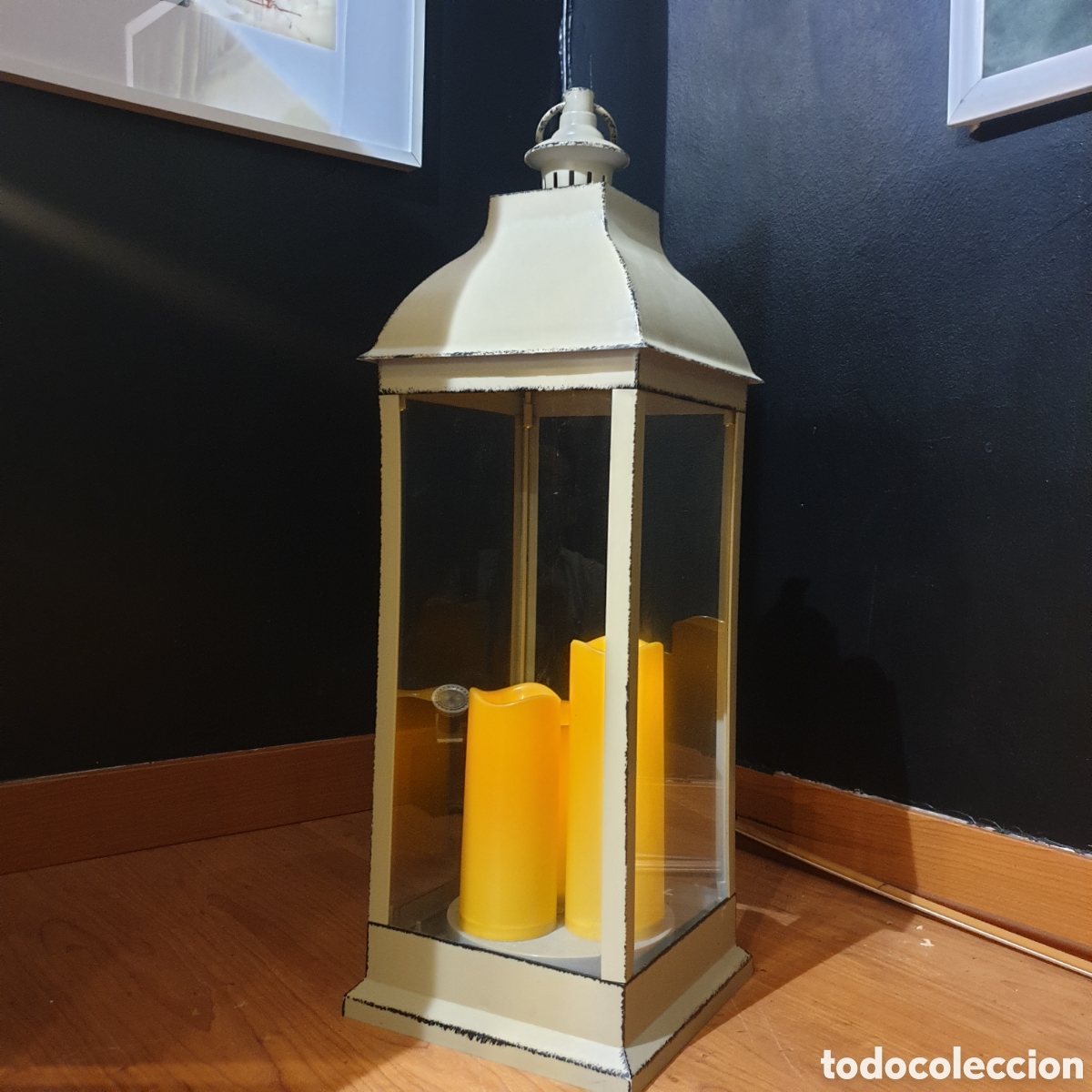 Antig&uuml;edades: Gran FAROL CON LUZ a pilas - Foto 1