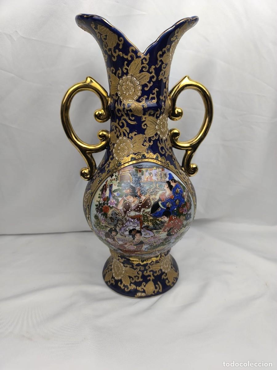 Antig&uuml;edades: jarr&oacute;n de porcelana azul - Foto 2