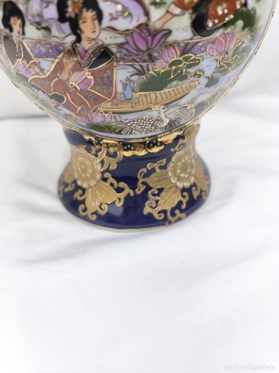 Antig&uuml;edades: jarr&oacute;n de porcelana azul - Foto 6
