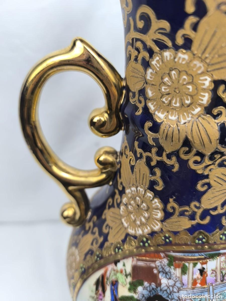 Antig&uuml;edades: jarr&oacute;n de porcelana azul - Foto 7