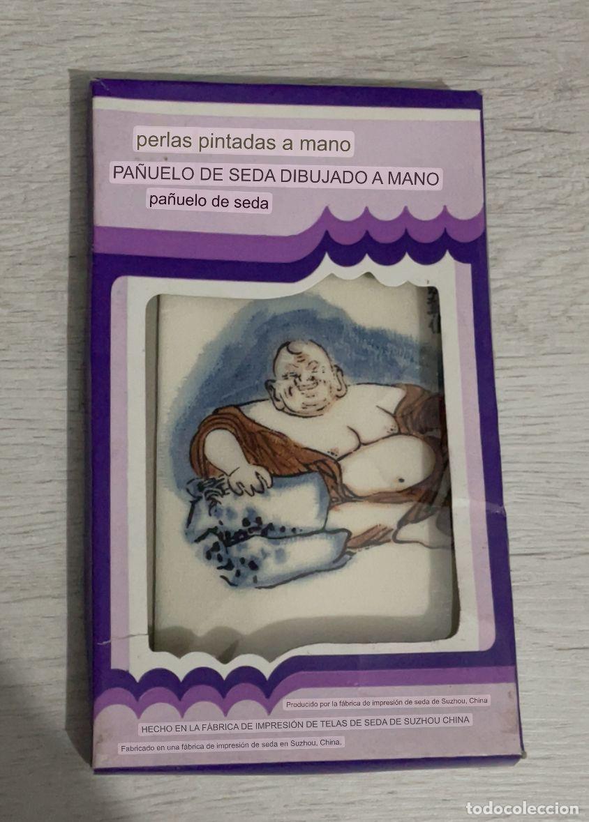 Antig&uuml;edades: Pa&ntilde;uelo de seda pintado a mano - Foto 2